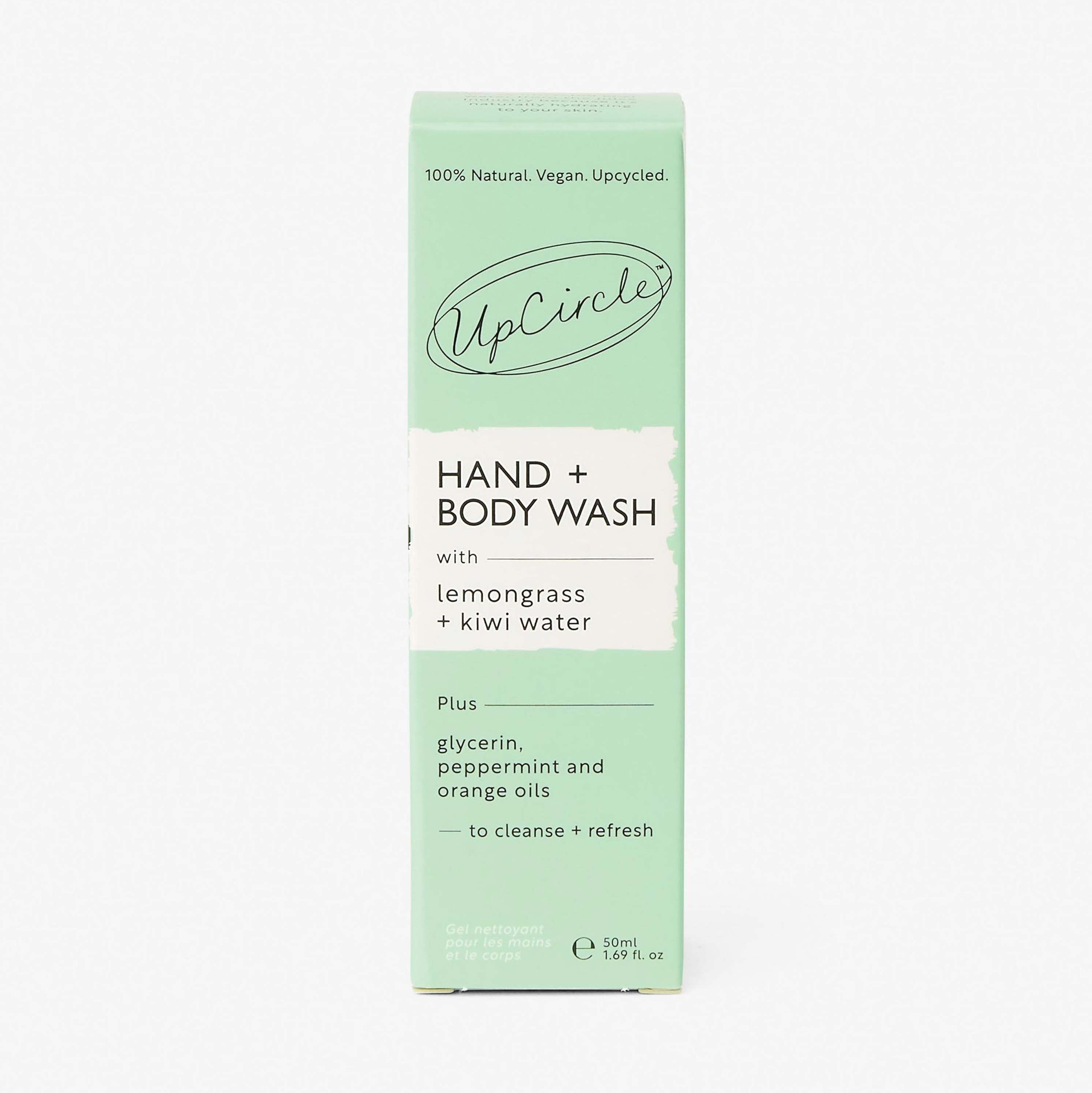 Natural Hand + Body Wash with Lemongrass - Travel Size